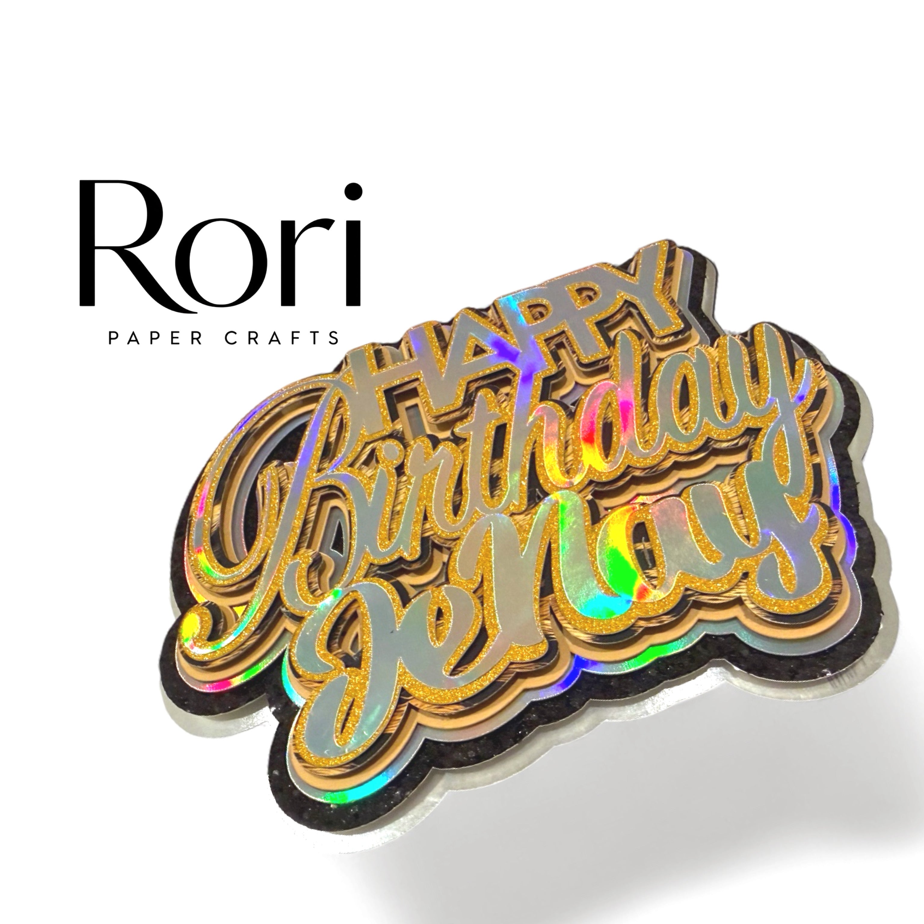 Layered 3D Cake Topper