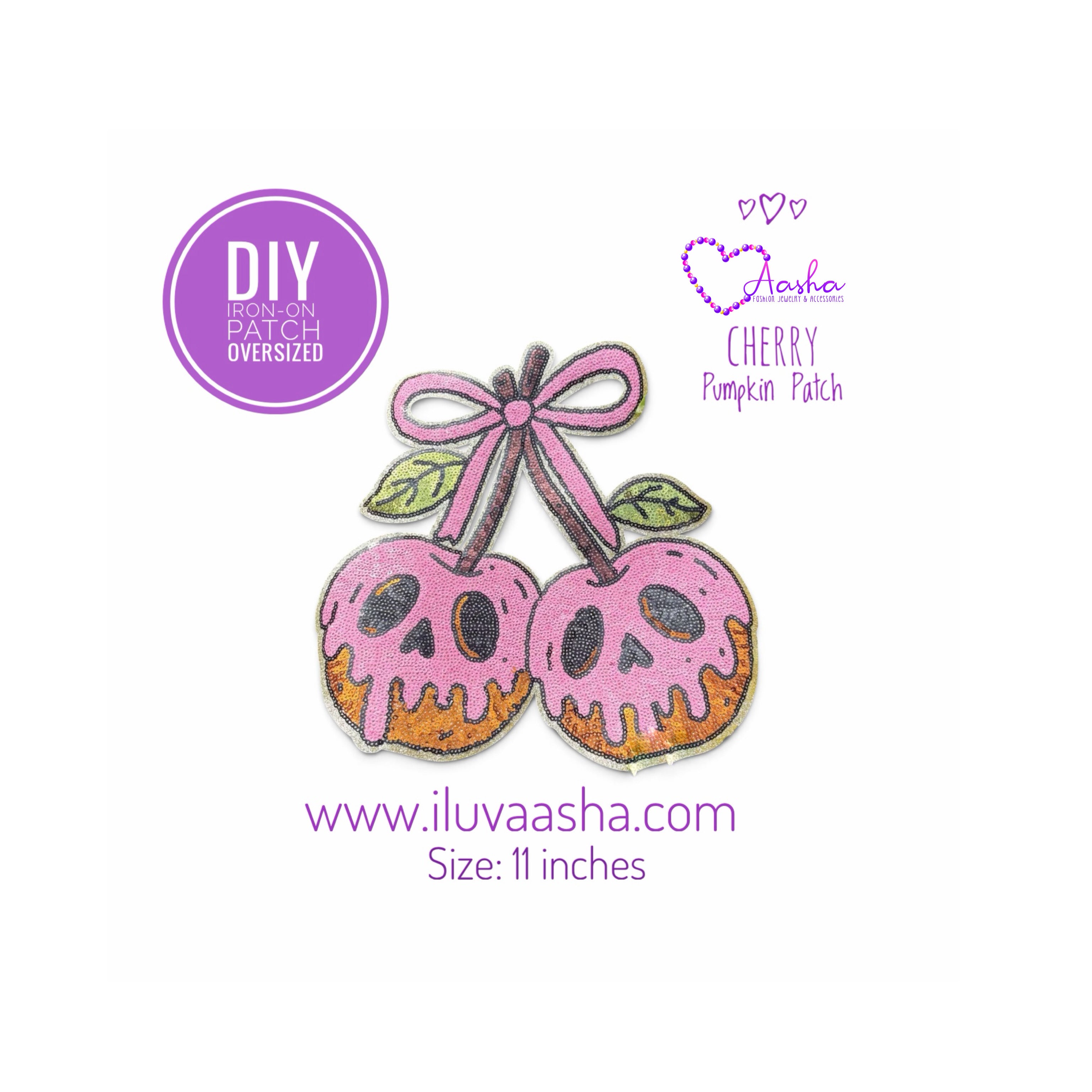 Cherry Pumpkin | Iron-On Patch