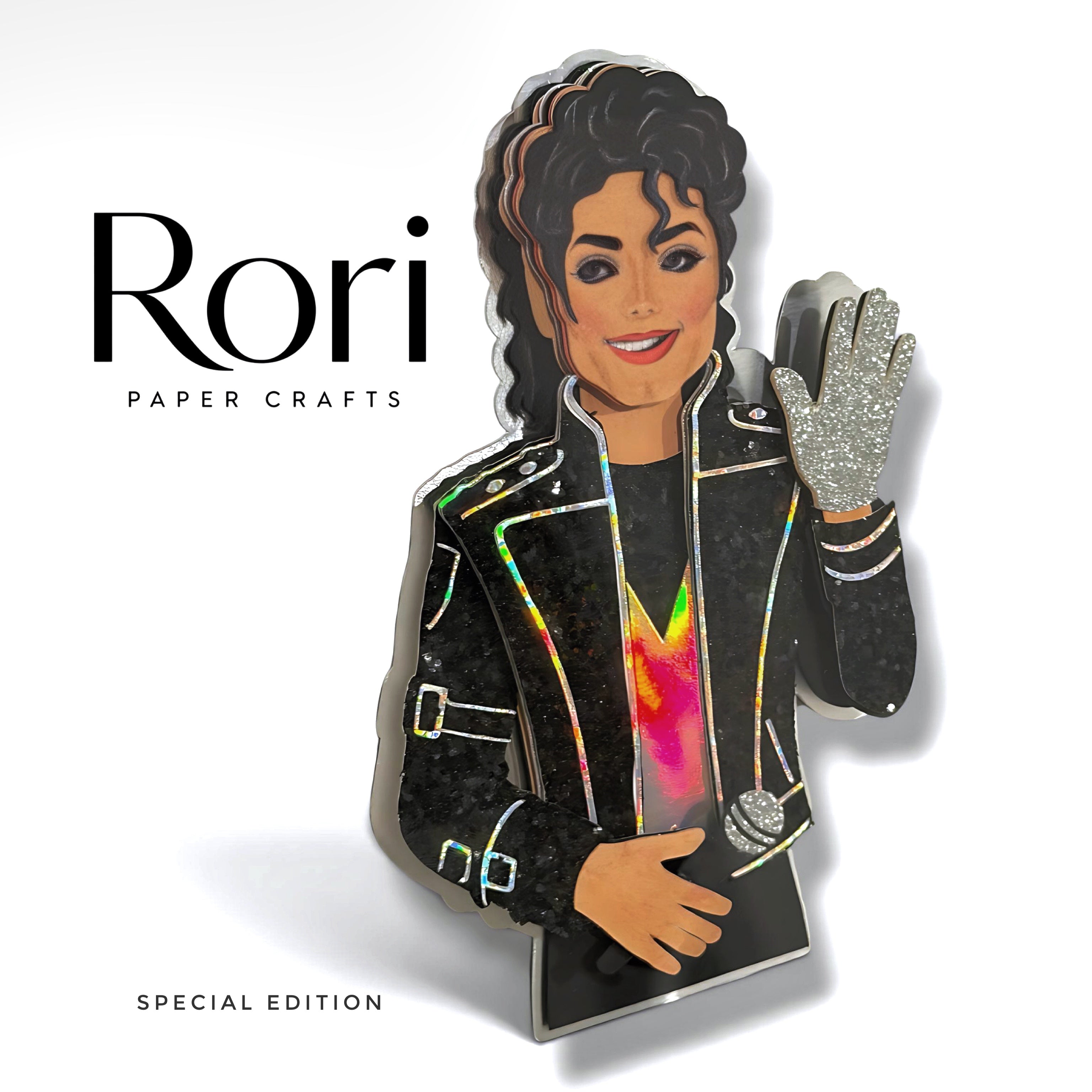 [Pre-made] Micheal Jackson "BAD" Cake Topper