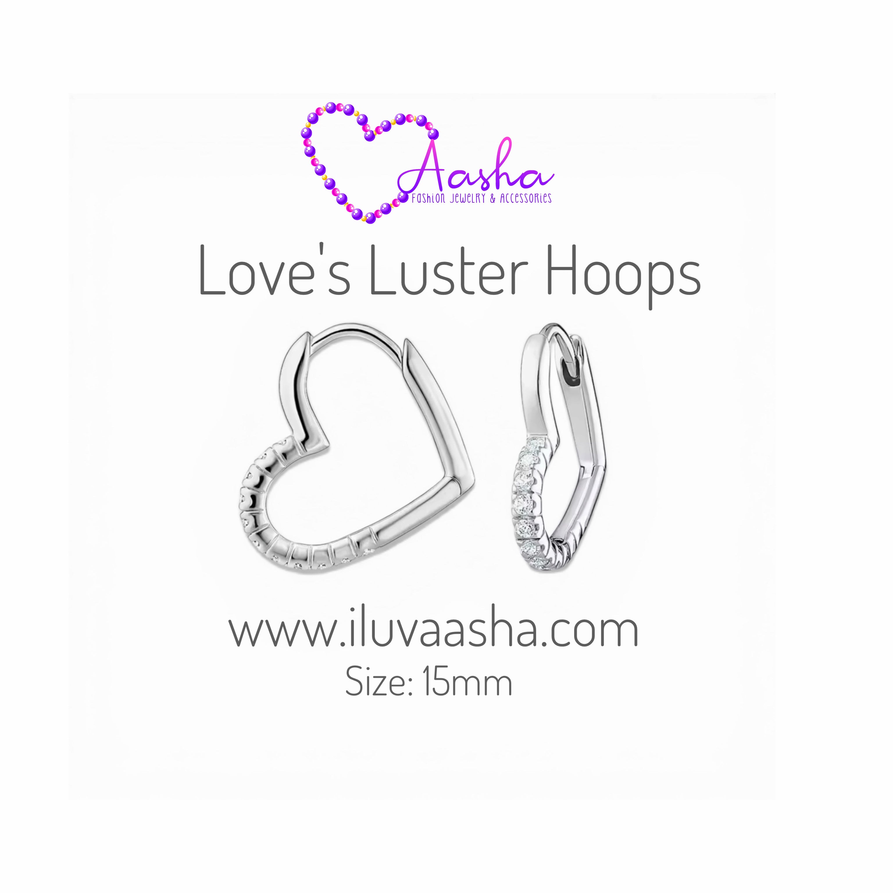 Love's Luster Hoops