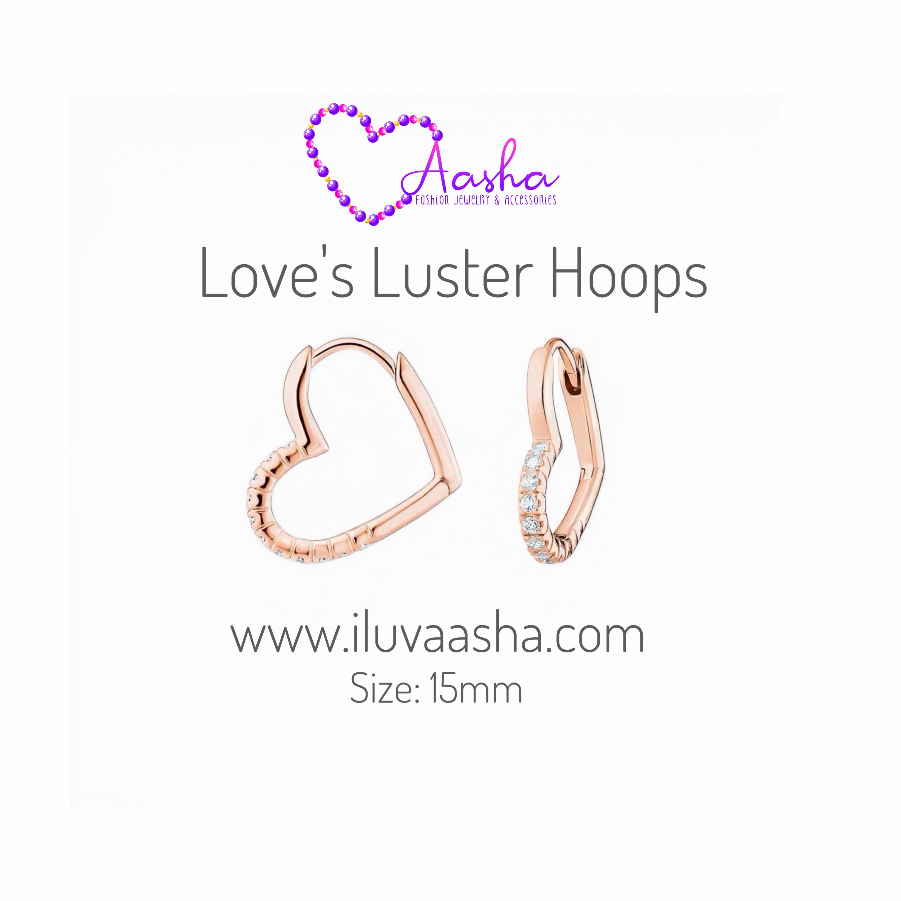 Love's Luster Hoops