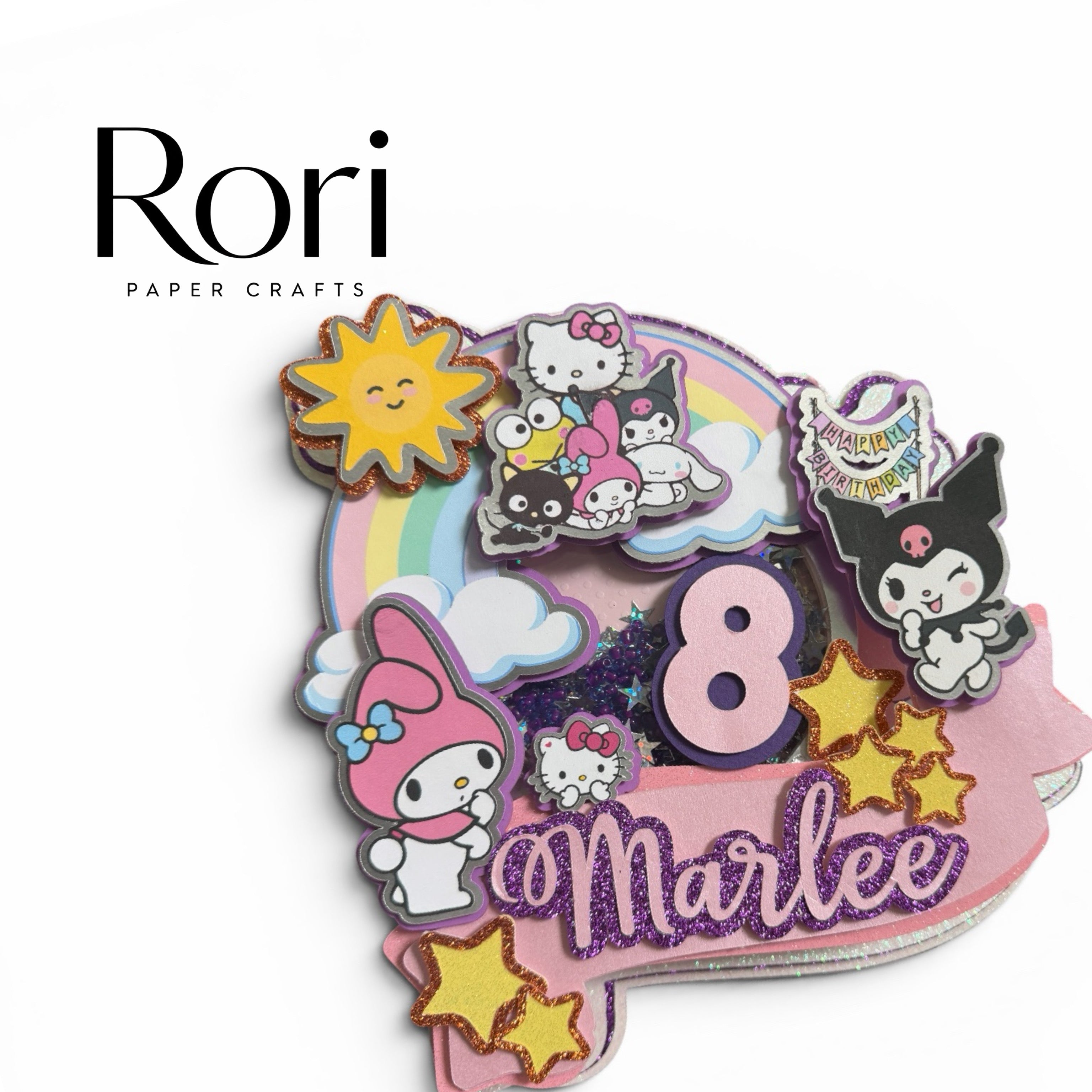 Print & Cut 3D Shaker Cake Topper Design