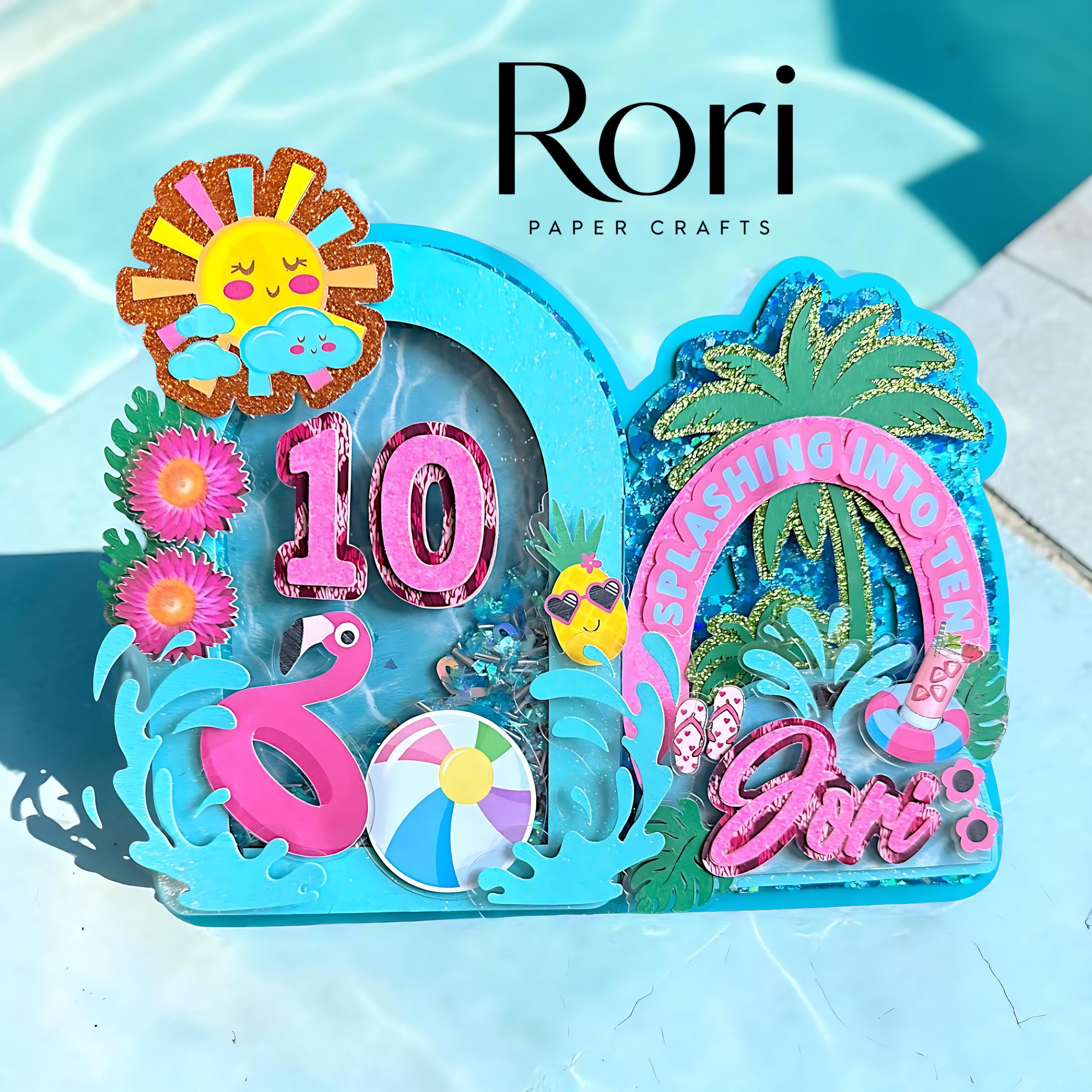 Print & Cut + Layered 3D + Shaker Cake Topper Design