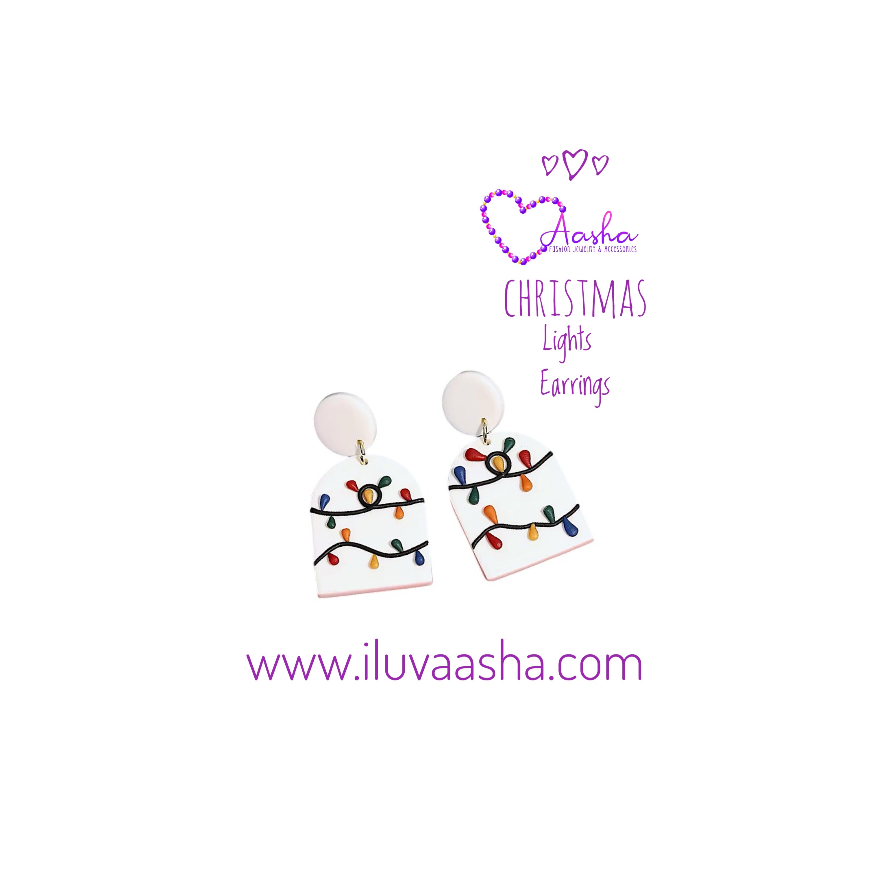 Christmas Lights Earrings