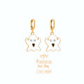 Ghost Bling (tiny) Hoops