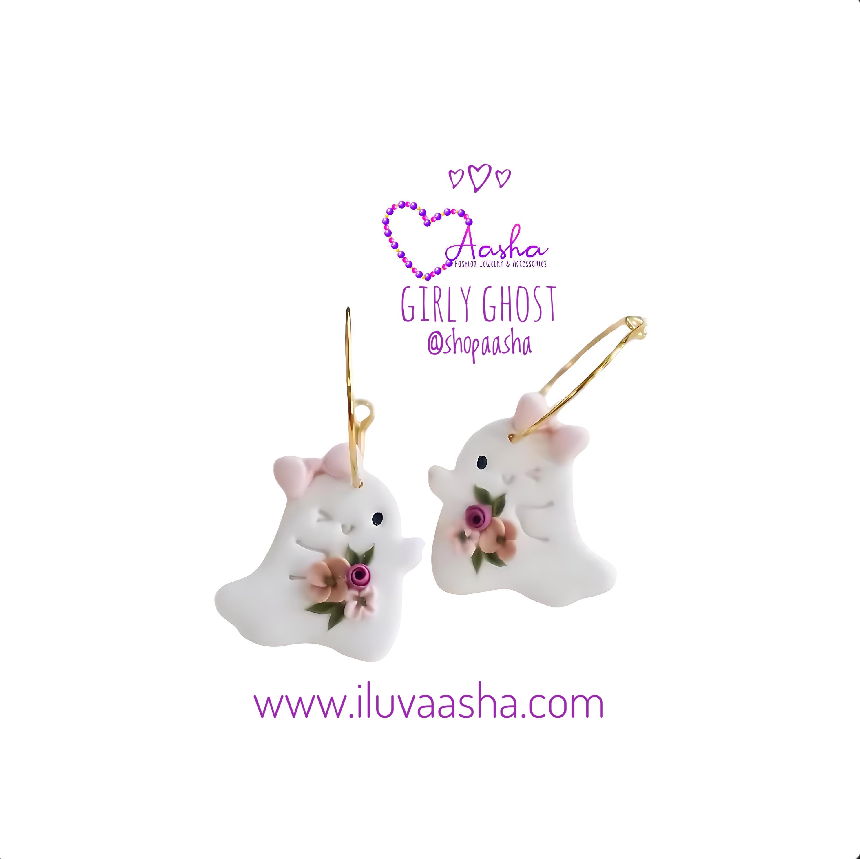 Girly Ghost Earrings