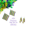 Vintage Mardi Gras Earrings