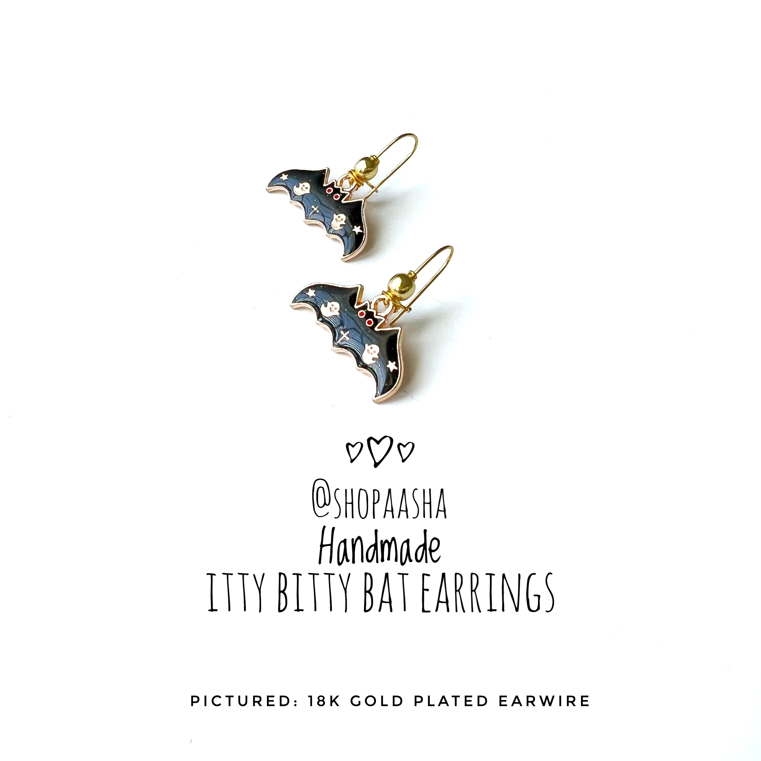 Itty Bitty Bat Earrings