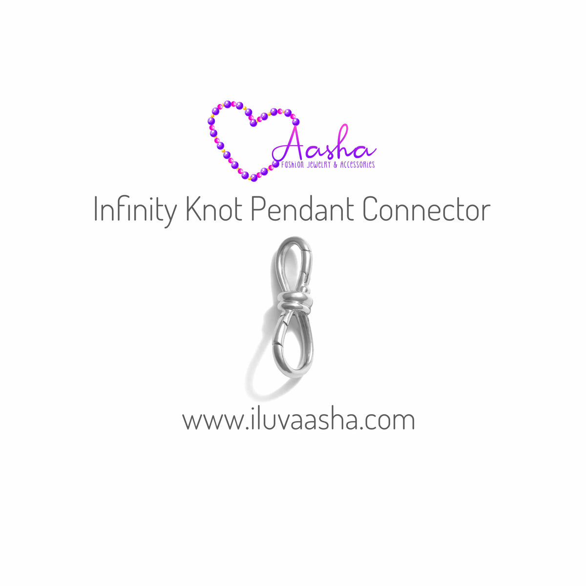 Infinity Knot Pendant Connector