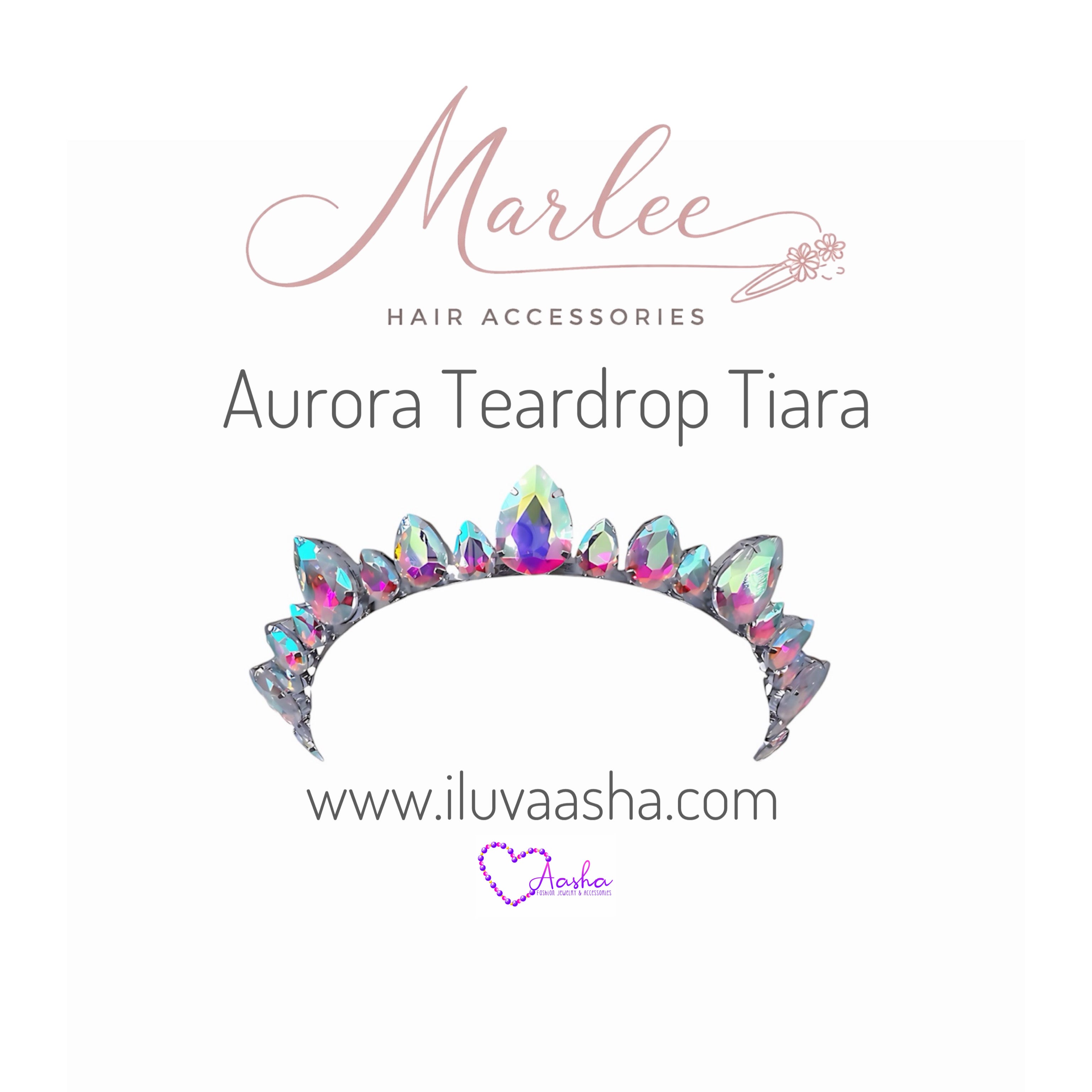 Aurora Teardrop Tiara
