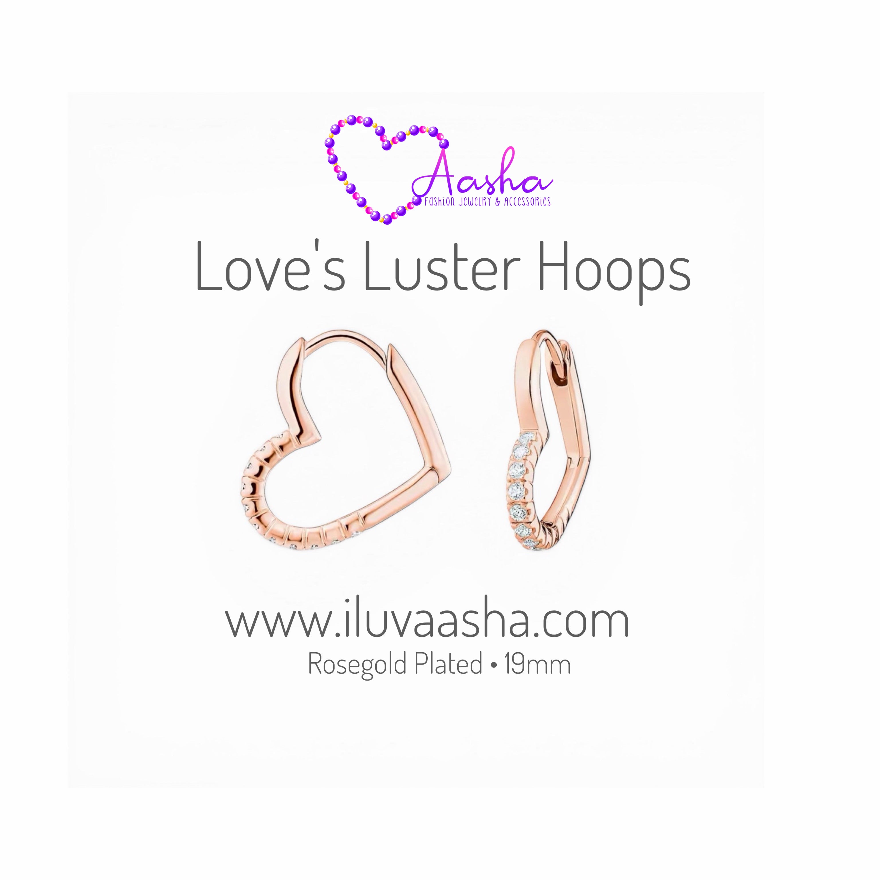 Love's Luster Hoops