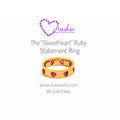 The "Sweetheart" Ruby Statement Ring