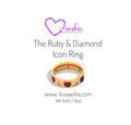 The Ruby & Diamond Icon Ring