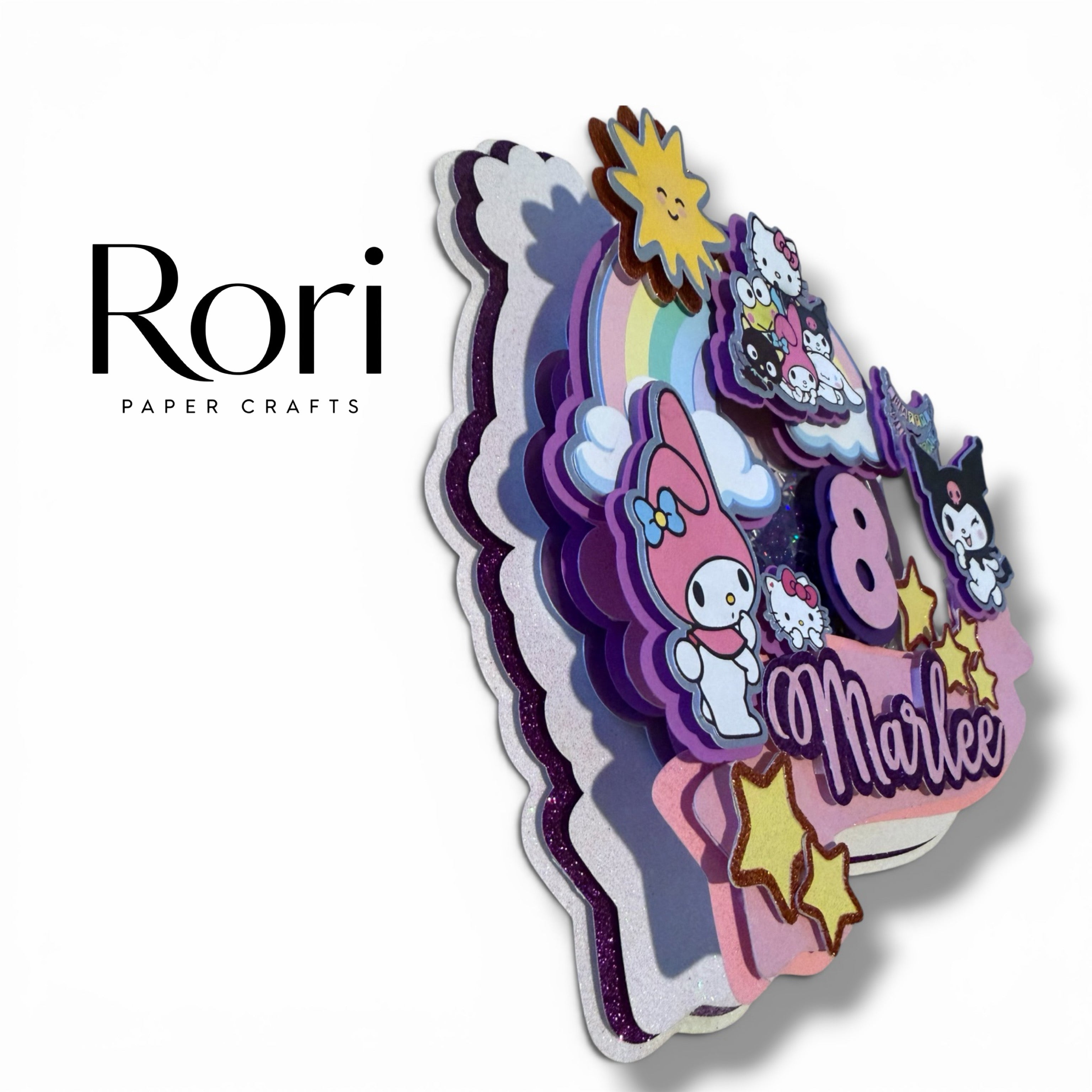 Print & Cut + Layered 3D + Shaker Cake Topper Design