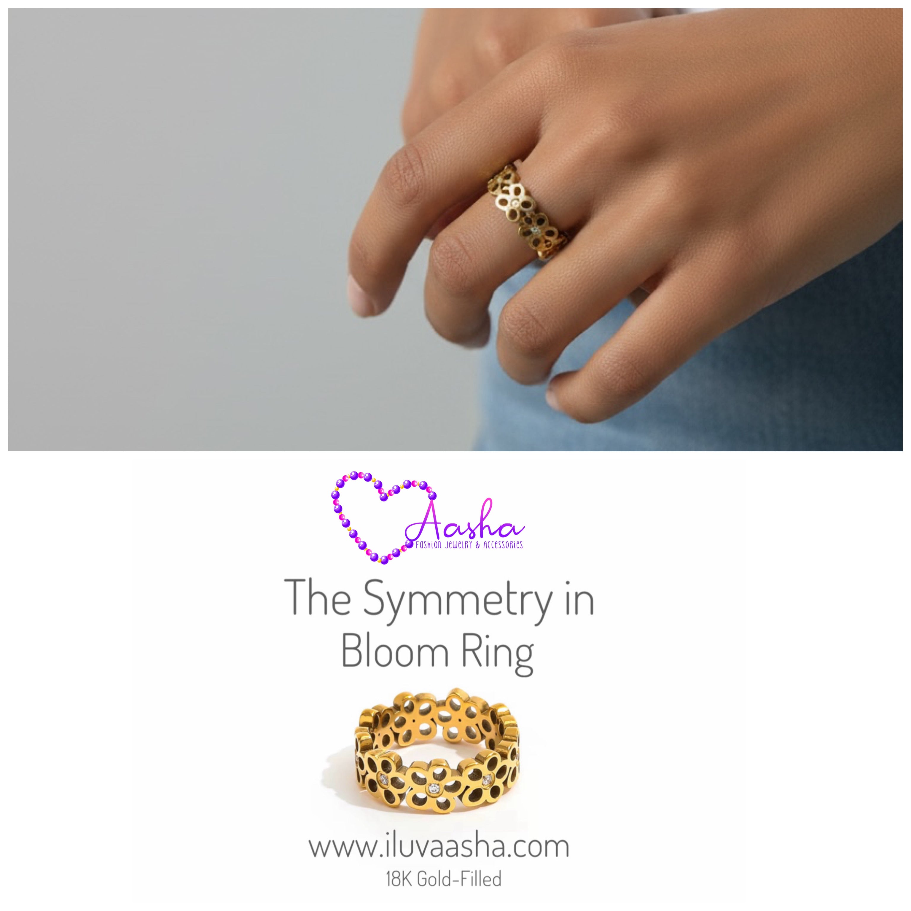 The Symmetry in Bloom Ring