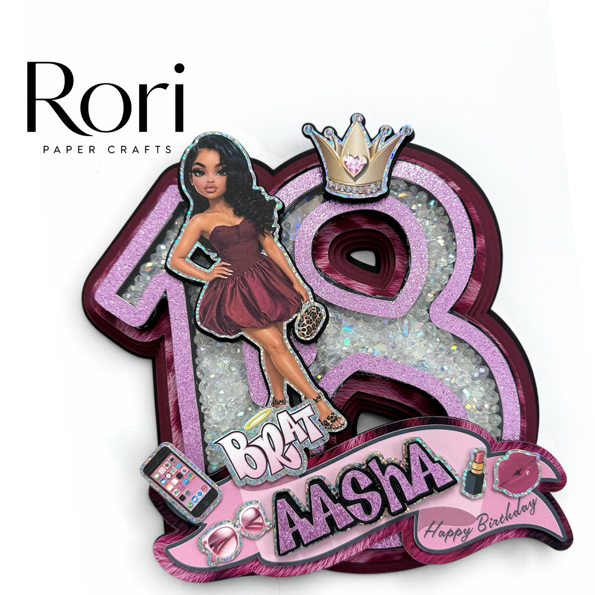 Print & Cut + Layered 3D + Shaker Cake Topper Design