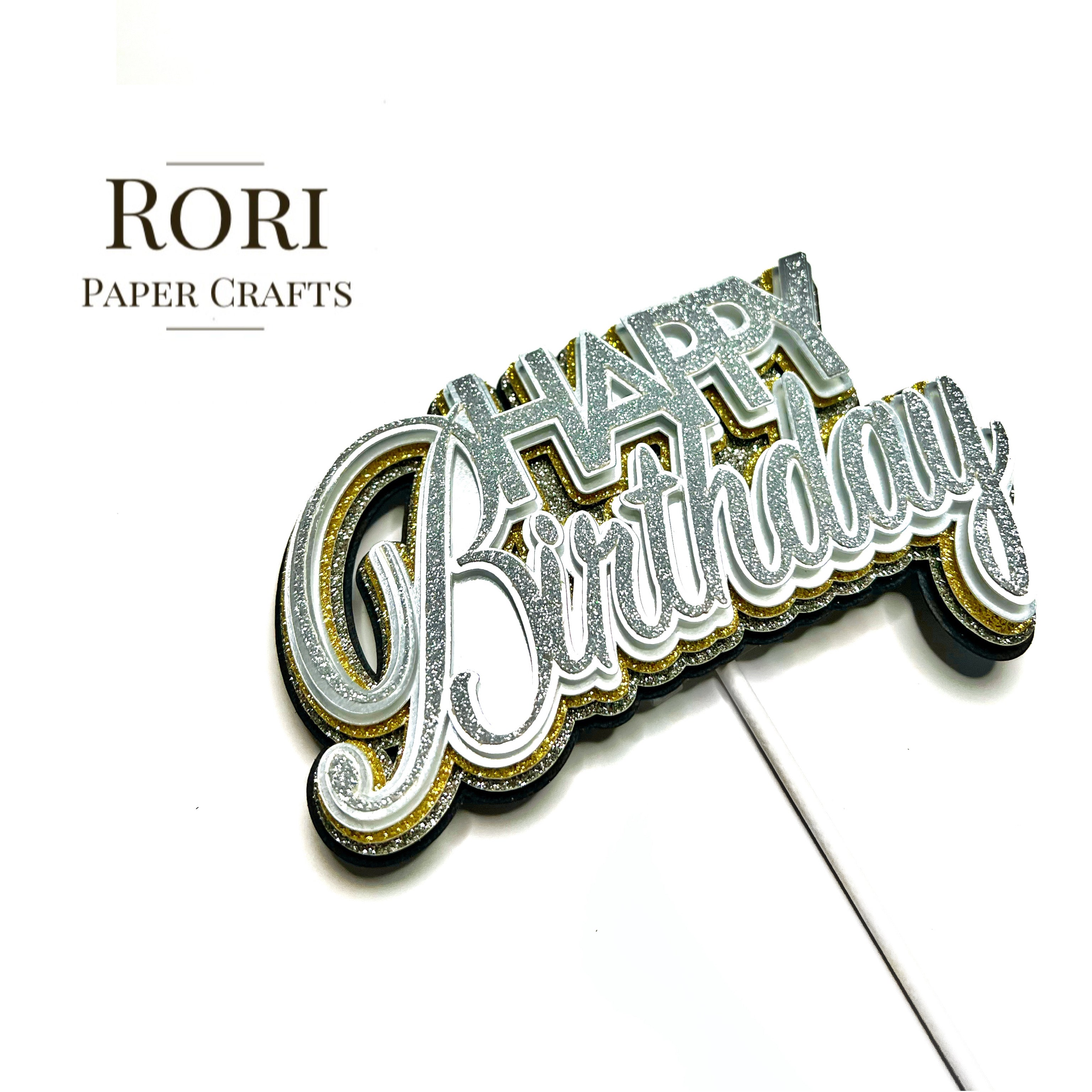 Happy Birthday Cake Topper