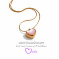 Blush Heart Pendant Necklace