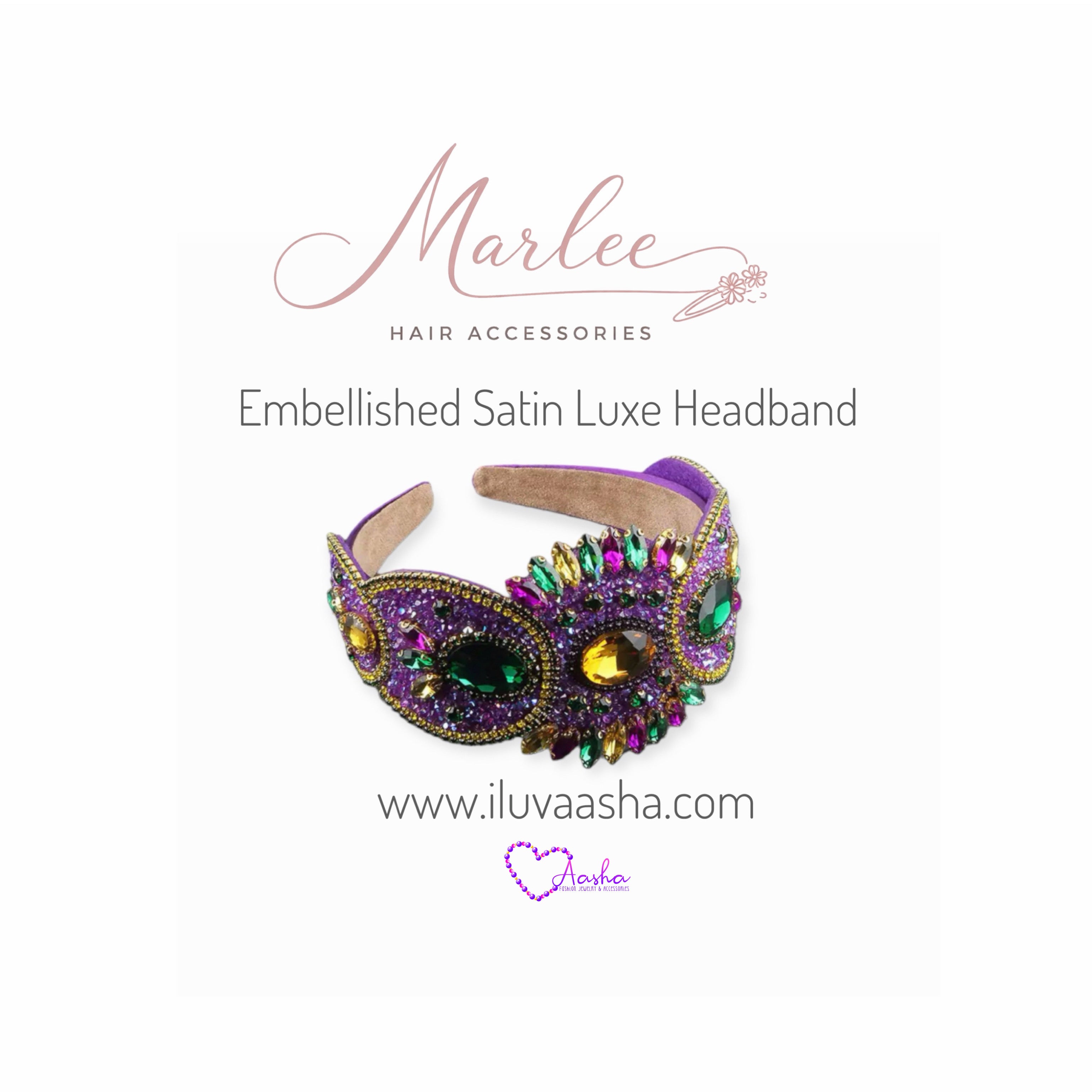 Embellished Satin Luxe Headband