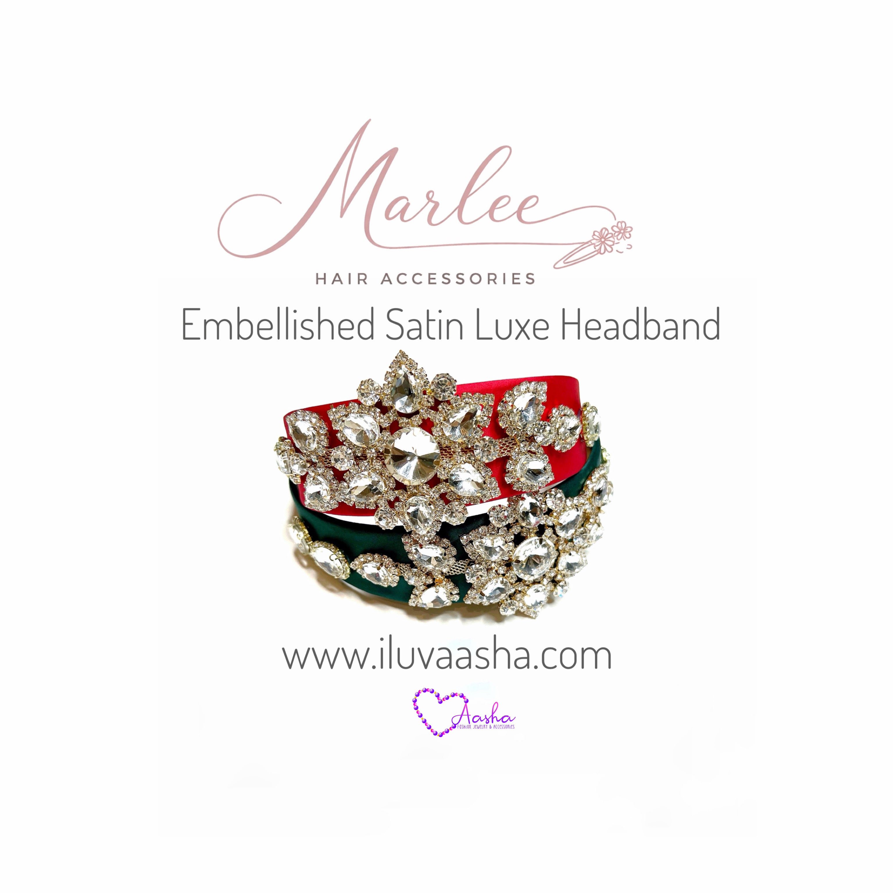 Embellished Satin Luxe Headband