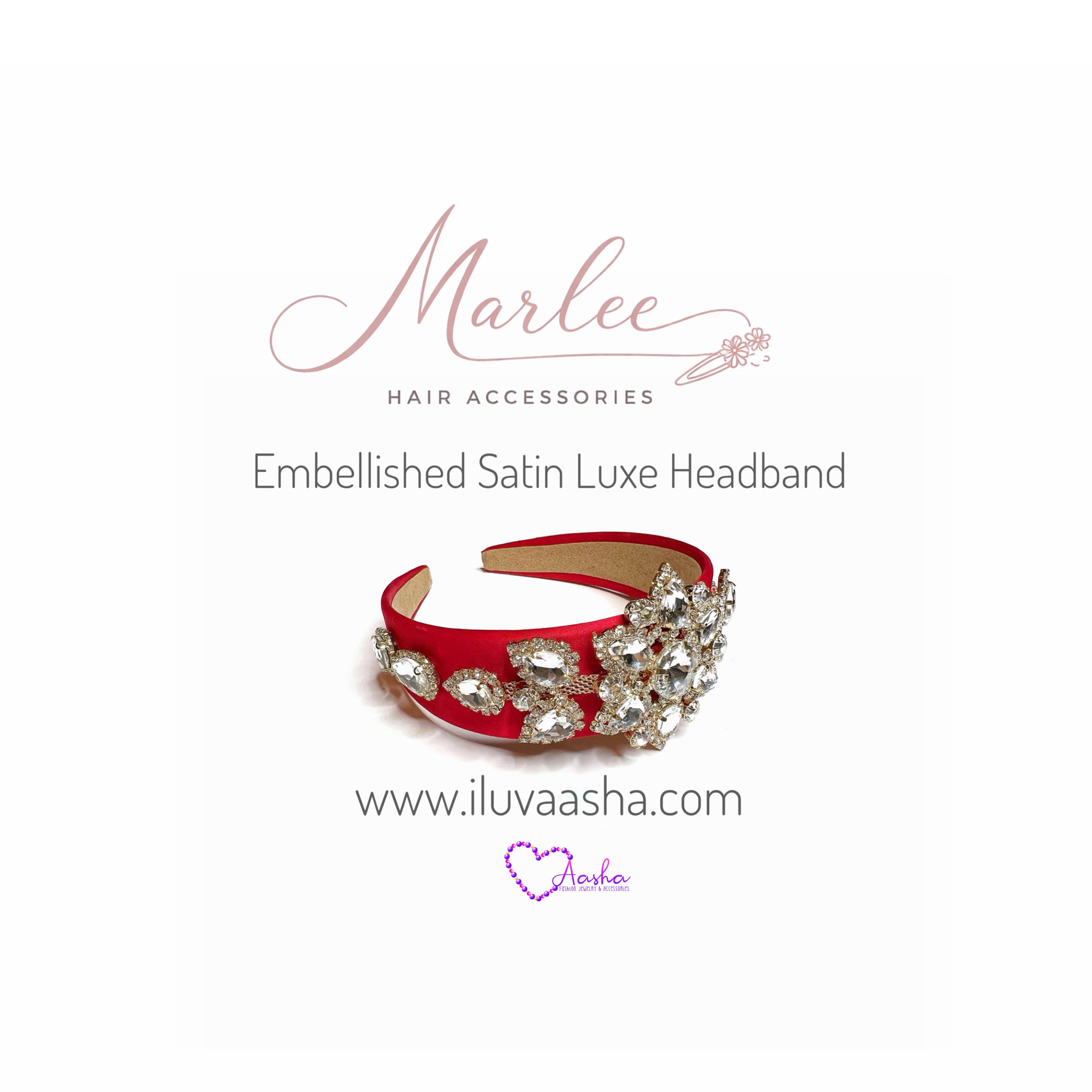 Embellished Satin Luxe Headband