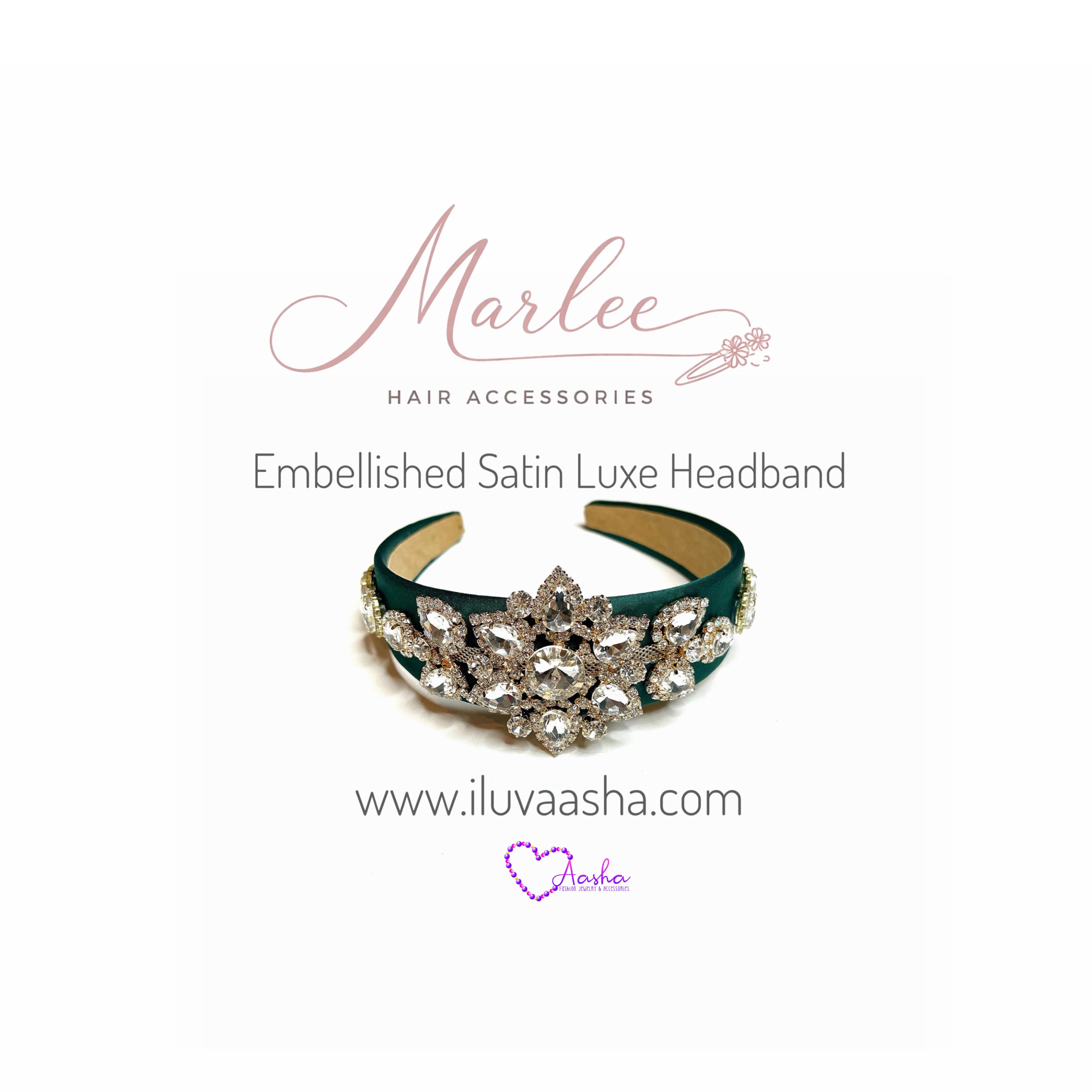 Embellished Satin Luxe Headband