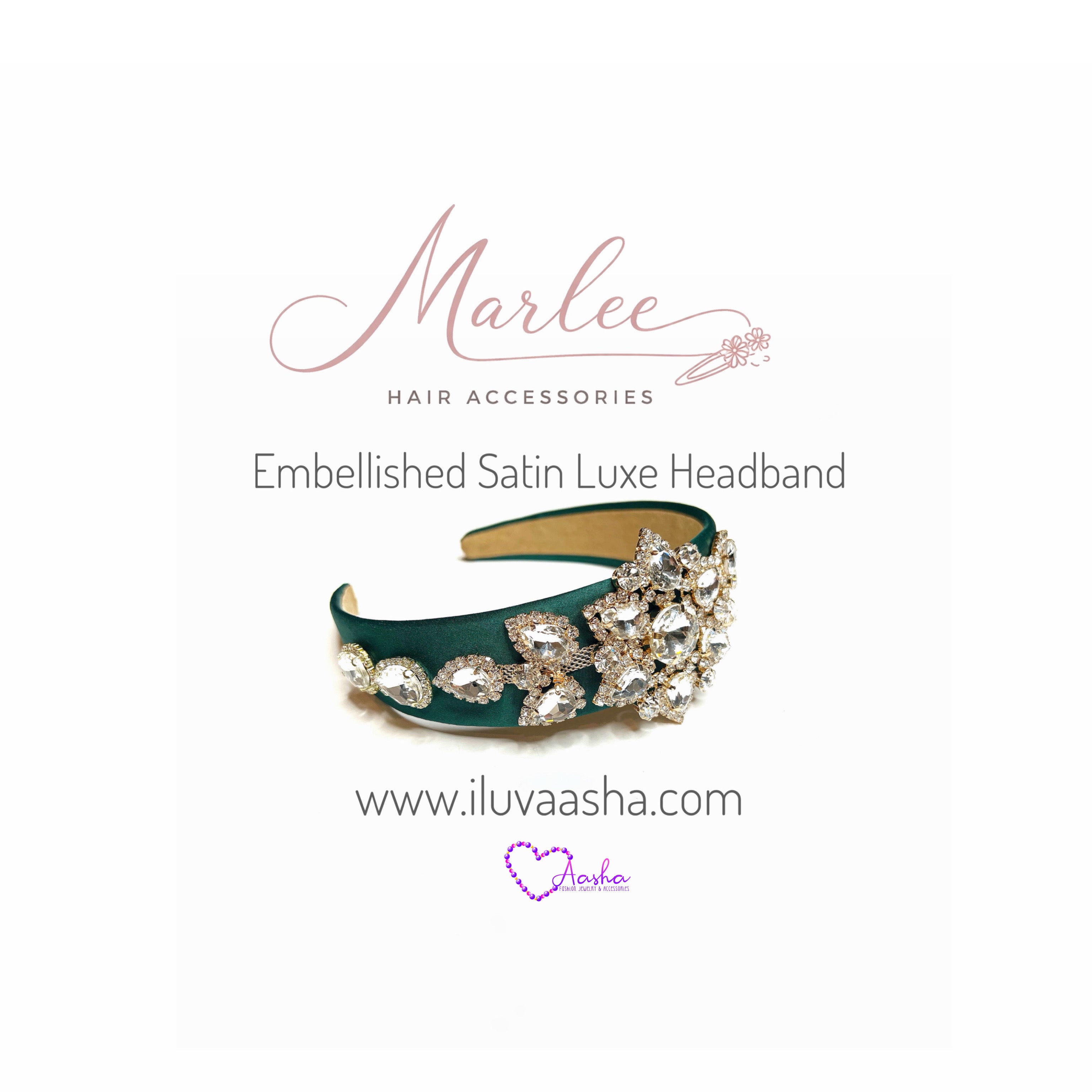 Embellished Satin Luxe Headband