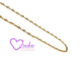 Gold Dapped Sequin Necklace