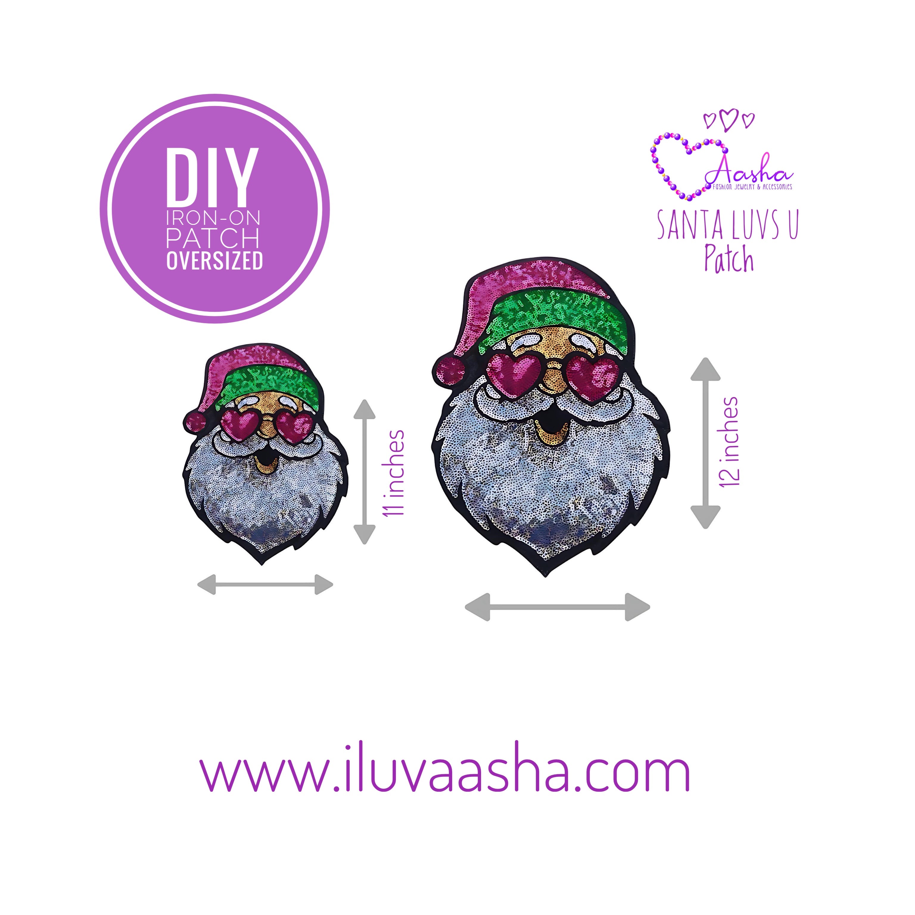 Santa Luv U | Iron-On Patch