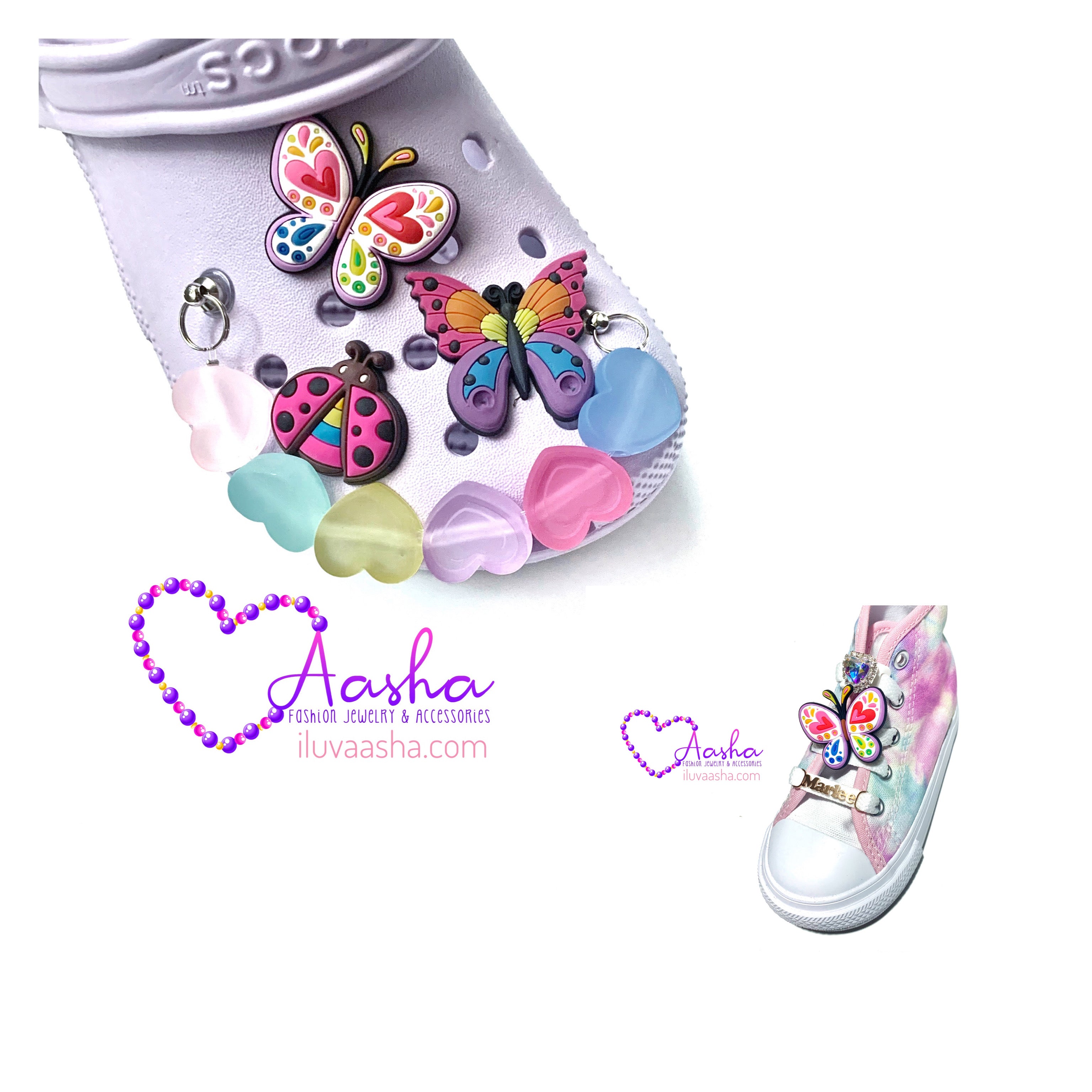 Butterflies & Ladybug