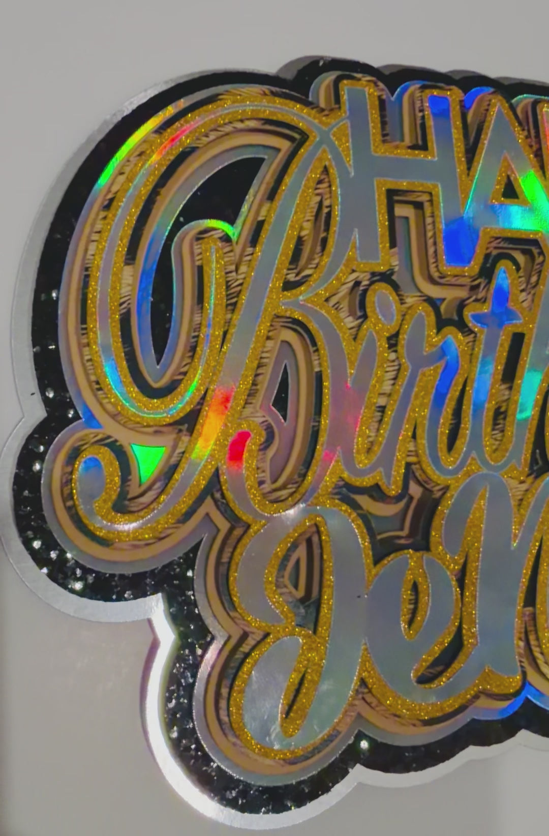 Layered 3D Cake Topper