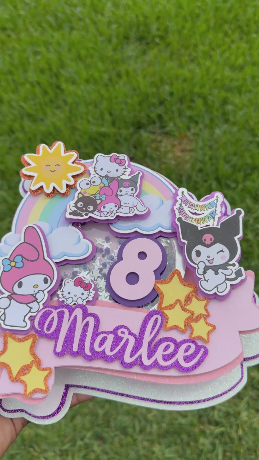 Print & Cut + Layered 3D + Shaker Cake Topper Design