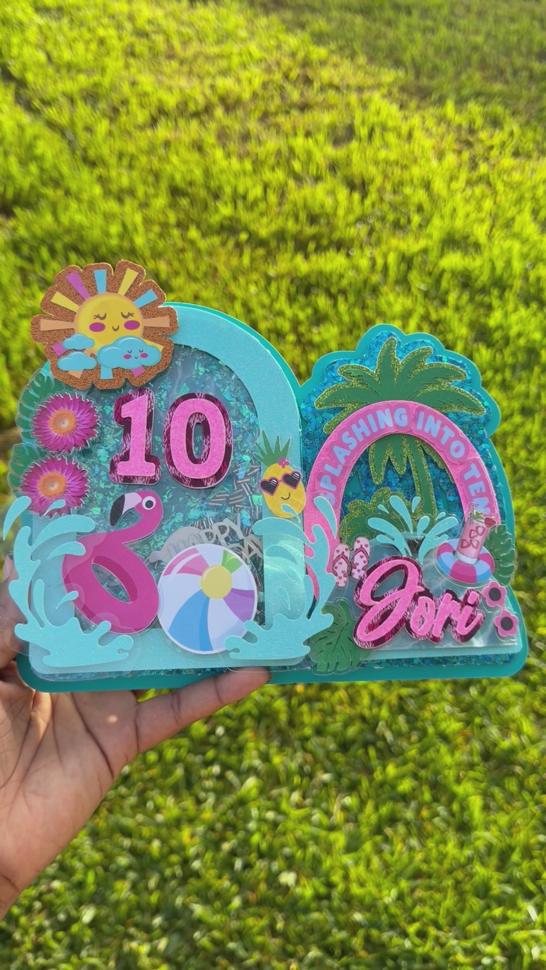 Print & Cut + Layered 3D + Shaker Cake Topper Design